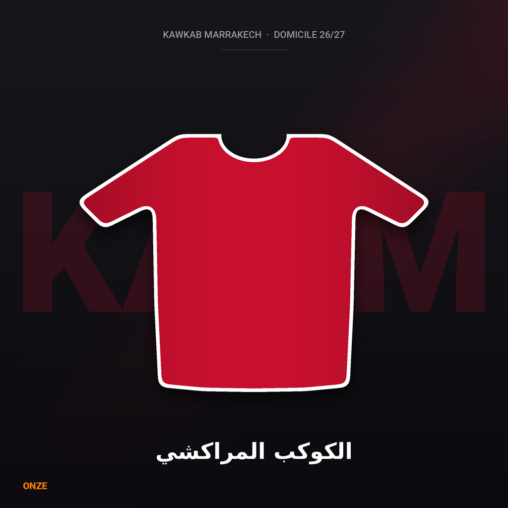 Maillot Domicile Kawkab Marrakech 26/27